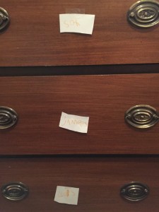 clares drawer label